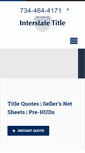 Mobile Screenshot of interstatetitle.net