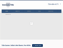 Tablet Screenshot of interstatetitle.net